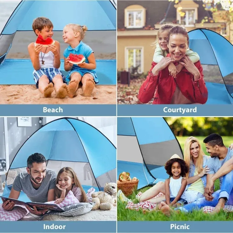 Automatic Instant Pop Up Tent Potable Beach Tent，Size:  200x165x130cm(Green)