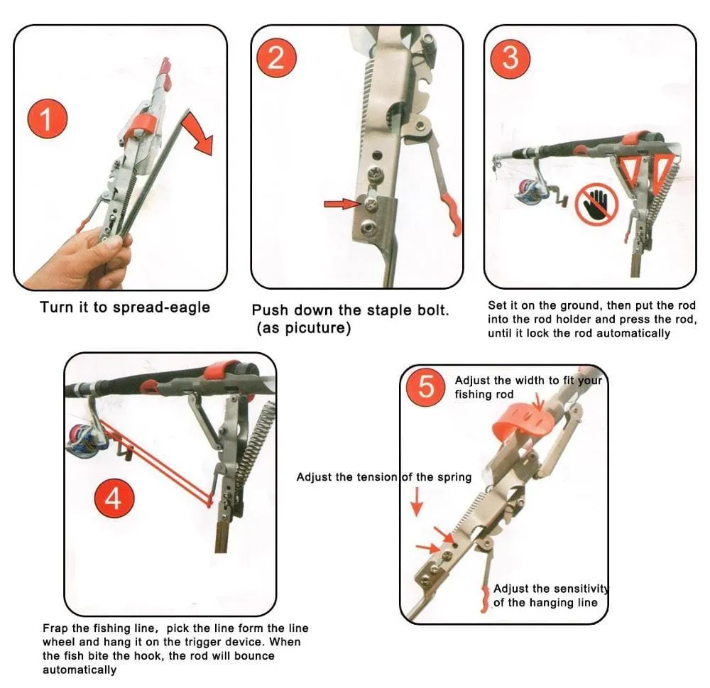 Automatic Stainless Steel Fishing Rod Holder