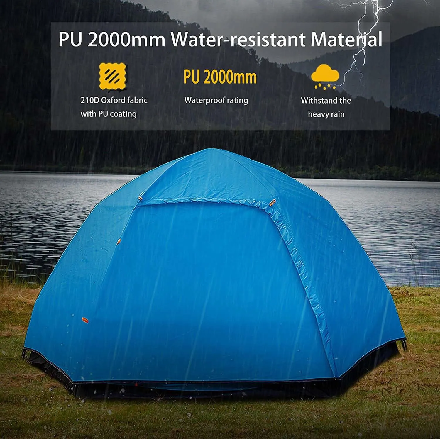 Automatic  Waterproof 3-5 Person Outdoor Camping Tent