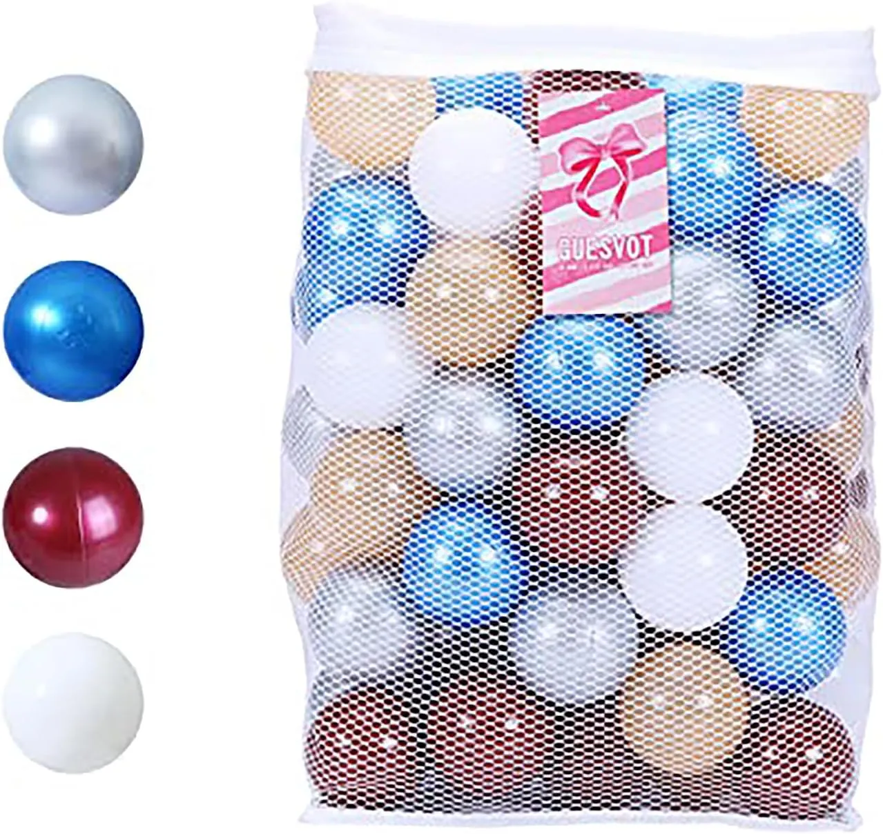 Ball Pit Balls Plastic Balls for Ball Pit Phathalate Free BPA Free Plastic Balls 100pcs 2.2" Set for Toddlers for Play Tent Tunnel