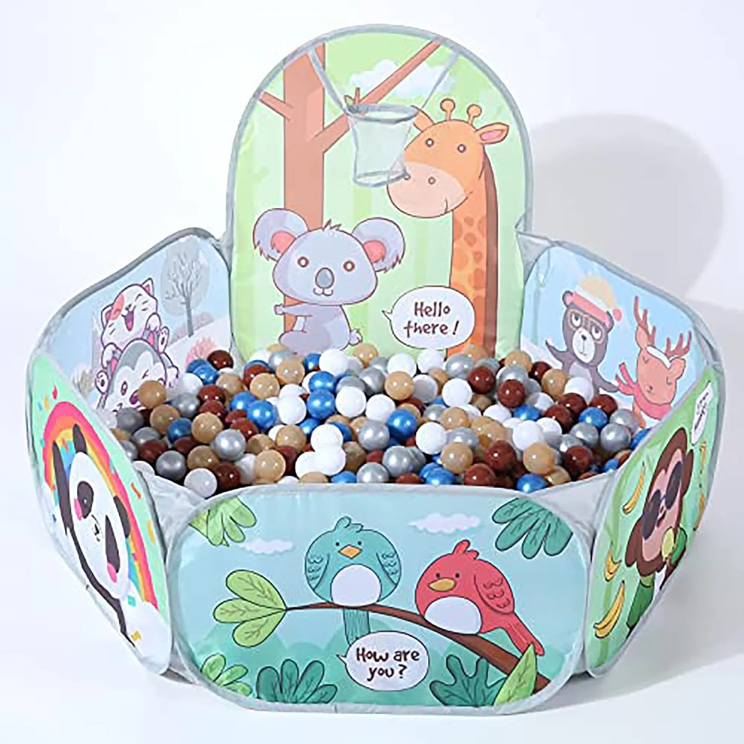 Ball Pit Balls Plastic Balls for Ball Pit Phathalate Free BPA Free Plastic Balls 100pcs 2.2" Set for Toddlers for Play Tent Tunnel