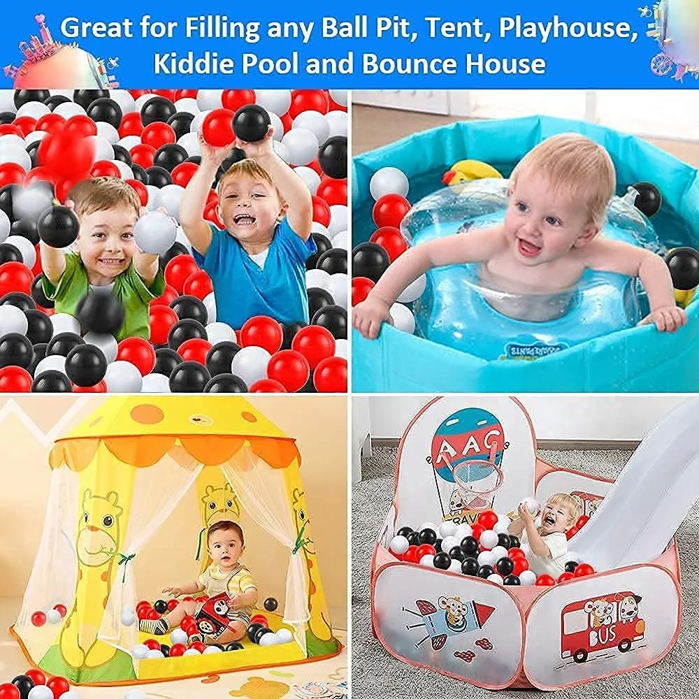Ball Pit Balls Plastic Balls for Ball Pit Phathalate Free BPA Free Plastic Balls 100pcs 2.2" Set for Toddlers for Play Tent Tunnel