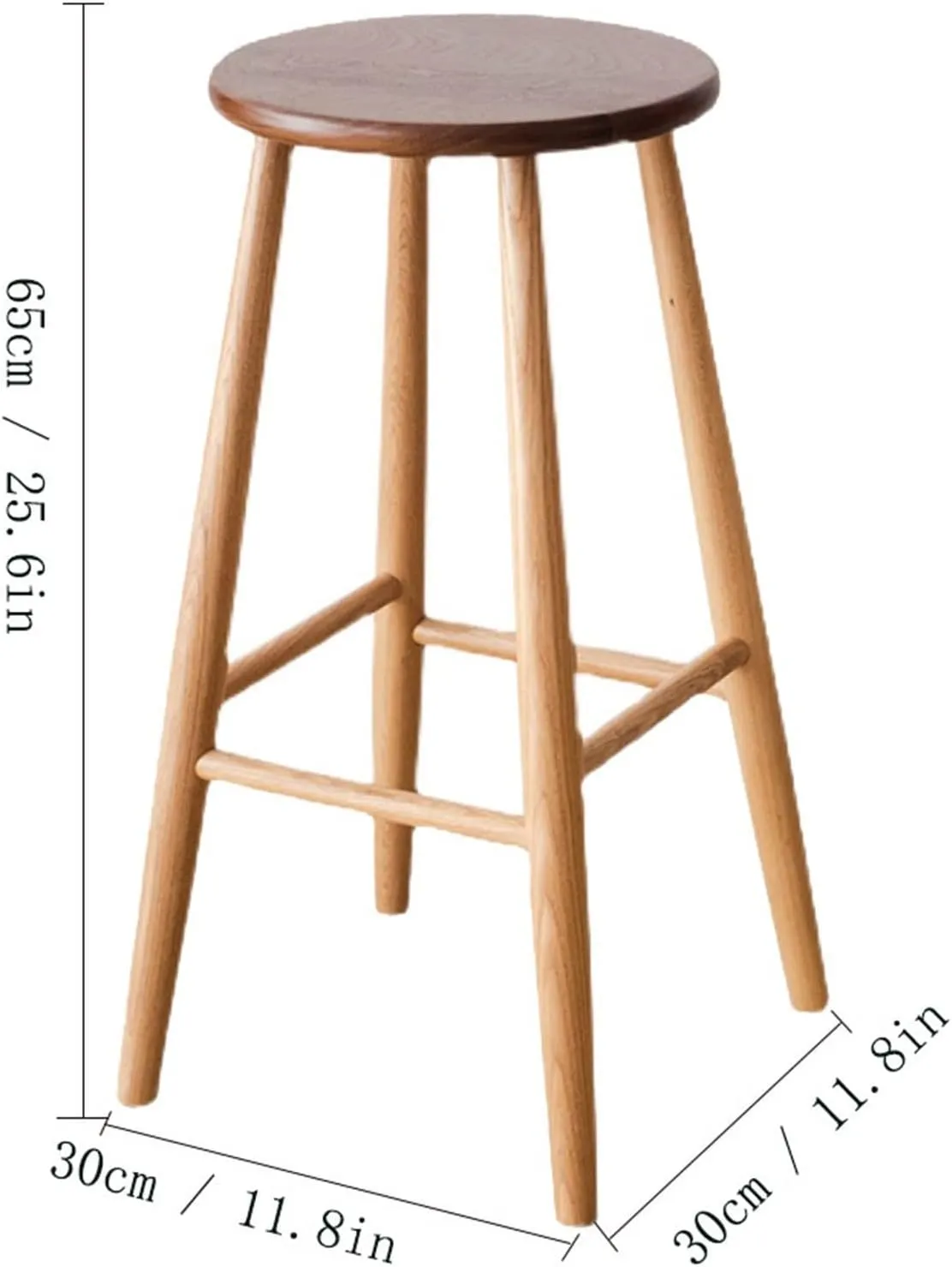 Bar Chairs Bar Stool Modern Bar Stool Home Decor Bar Front Desk Chair Stool Home Restaurant Kitchen Cafe Round Bar Stool Bar Stools with Back(C)