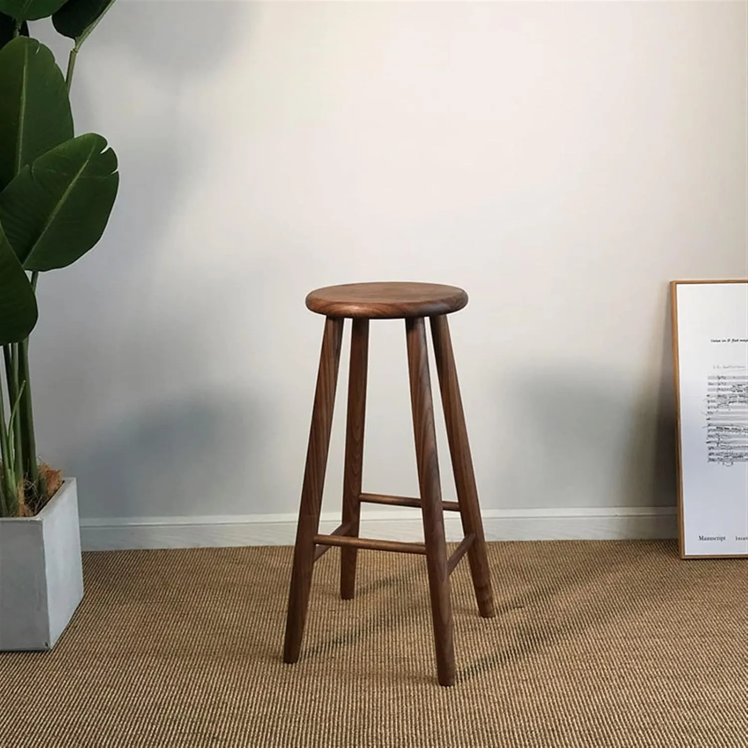 Bar Chairs Bar Stool Modern Bar Stool Home Decor Bar Front Desk Chair Stool Home Restaurant Kitchen Cafe Round Bar Stool Bar Stools with Back(C)
