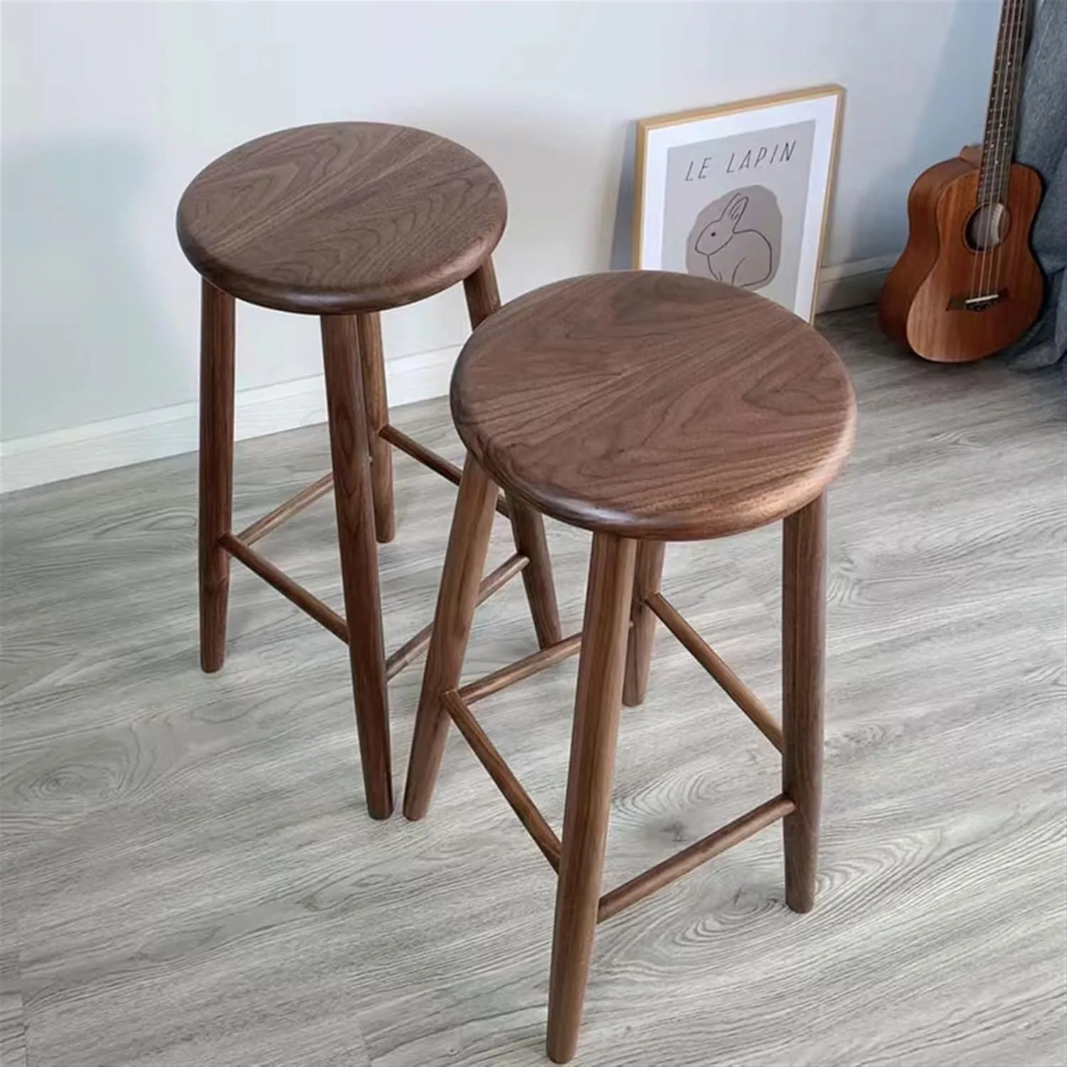 Bar Chairs Bar Stool Modern Bar Stool Home Decor Bar Front Desk Chair Stool Home Restaurant Kitchen Cafe Round Bar Stool Bar Stools with Back(C)