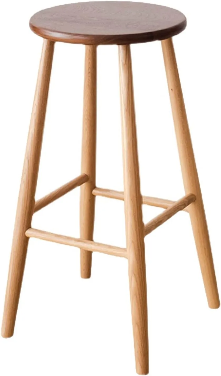 Bar Chairs Bar Stool Modern Bar Stool Home Decor Bar Front Desk Chair Stool Home Restaurant Kitchen Cafe Round Bar Stool Bar Stools with Back(C)