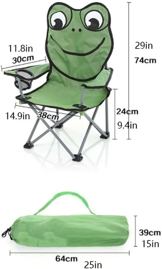 Beach Chair, Cute Camping Chair with Mesh Cup Holder, Safety Lock, 600D Thicken Fabric, Compact Folding 132 lbs Capacity(13cm)