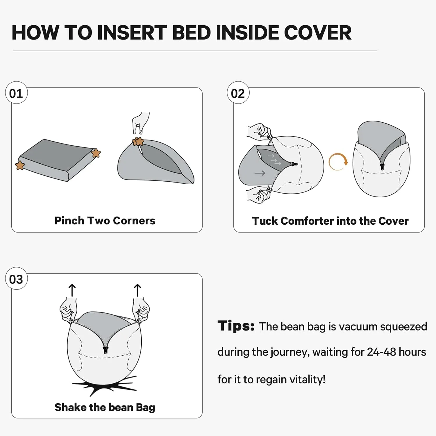Bean Bag Chairs for Adults - Giant Bean Bag Chair Convertible Bean Bag Bed - Beanbag Chair with Micro Fiber Cover/Furniture Foam Filler - Floor Couch Sofa in Bedroom Dorm Room - Queen Pink