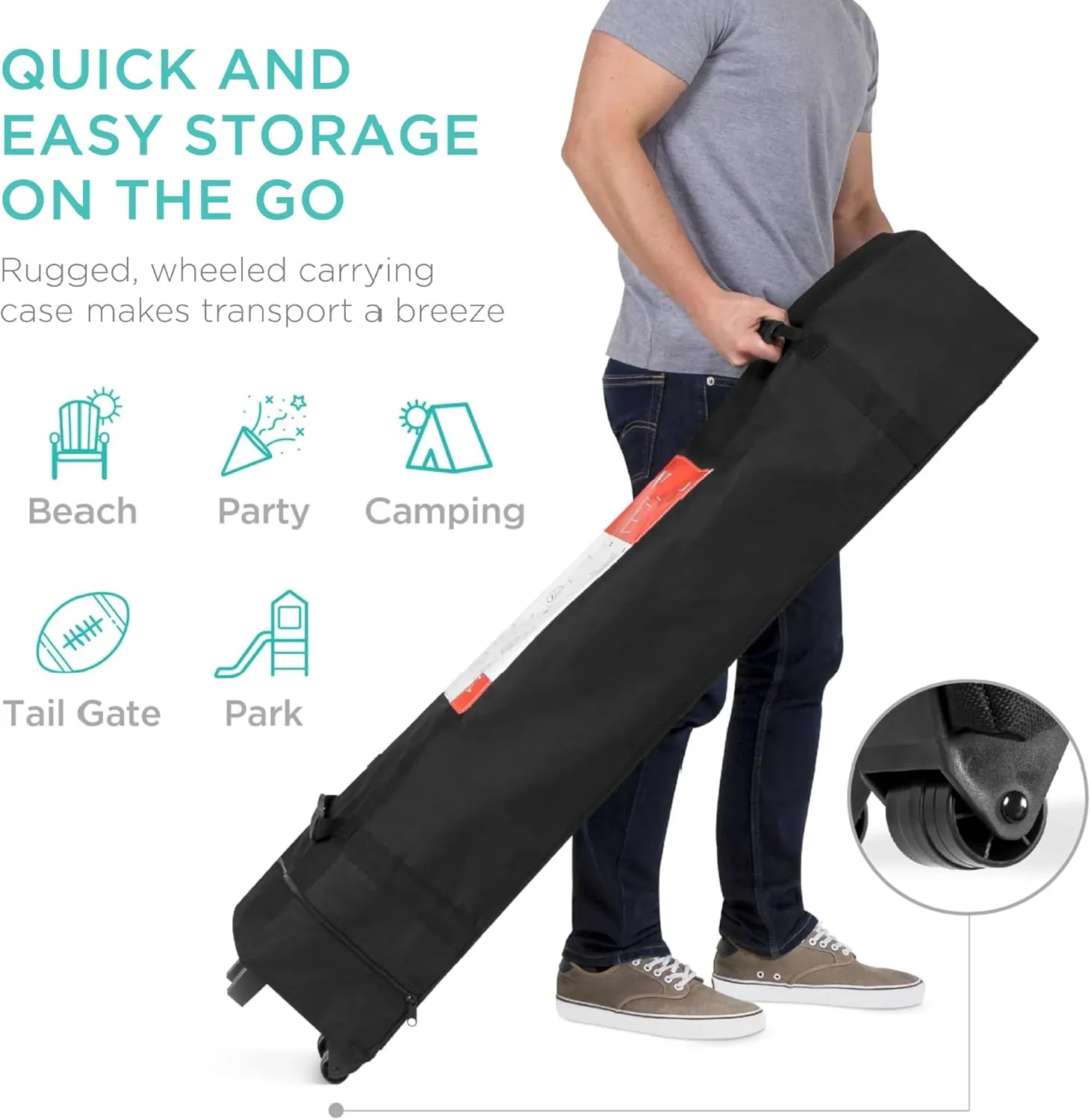 Best Choice Products 12x12ft 1-Person Setup Pop Up Canopy Tent Instant Portable Shelter w/ 1-Button Push, Case, 4 Weight Bags - Rust