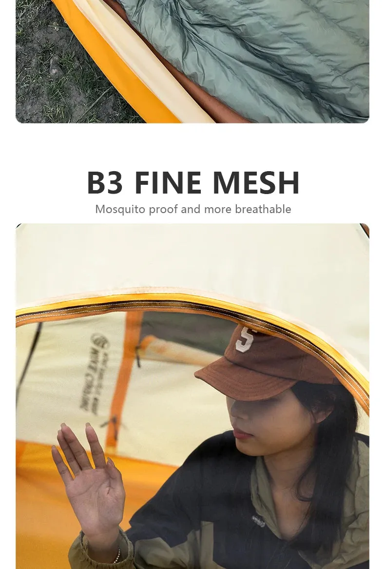 BISINNA 4 Season Camping Tent With Snow Skirt 2 Person Double Layer Aluminum Pole Tent for Outdoor Backpack Picnic Hiking