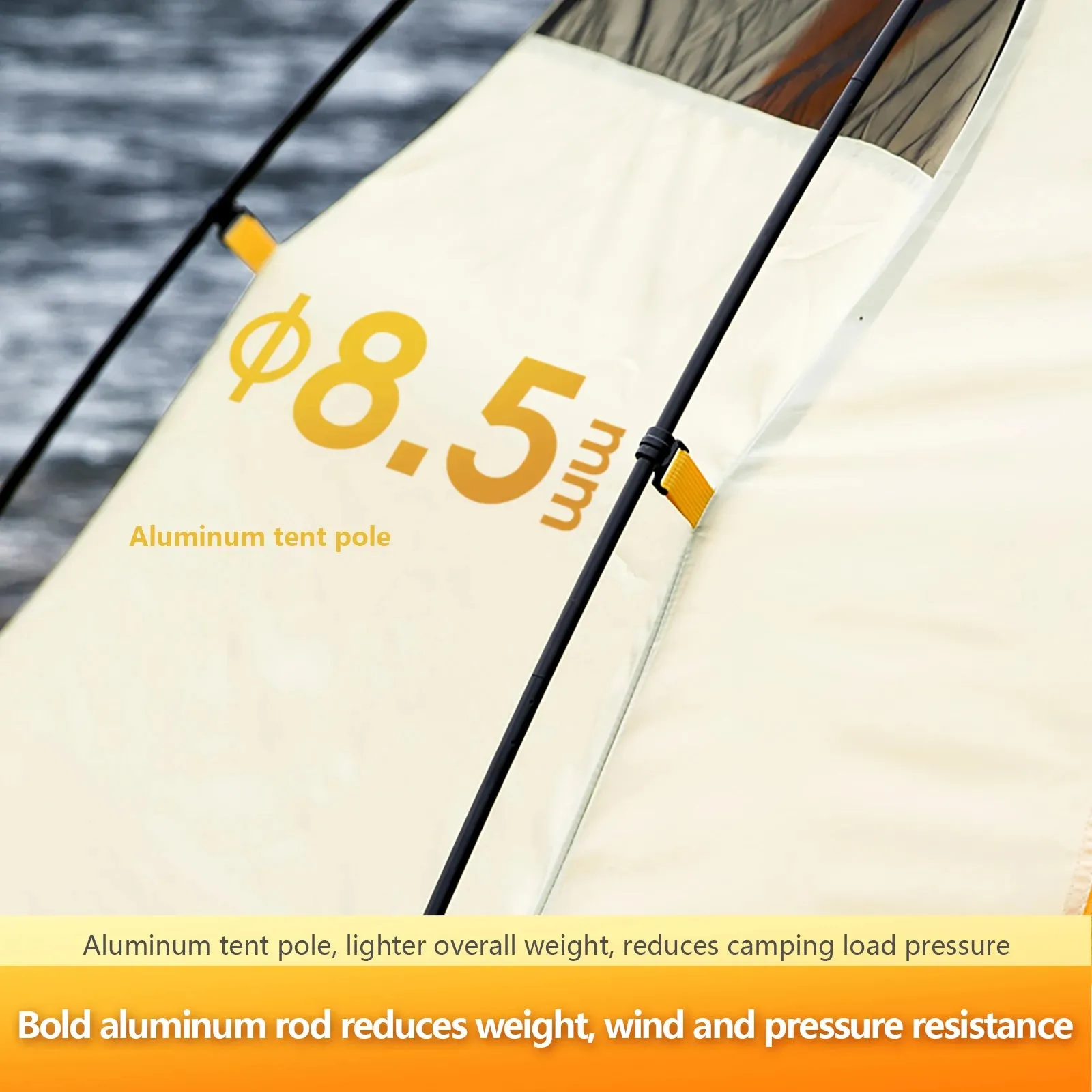 BISINNA 4 Season Camping Tent With Snow Skirt 2 Person Double Layer Aluminum Pole Tent for Outdoor Backpack Picnic Hiking