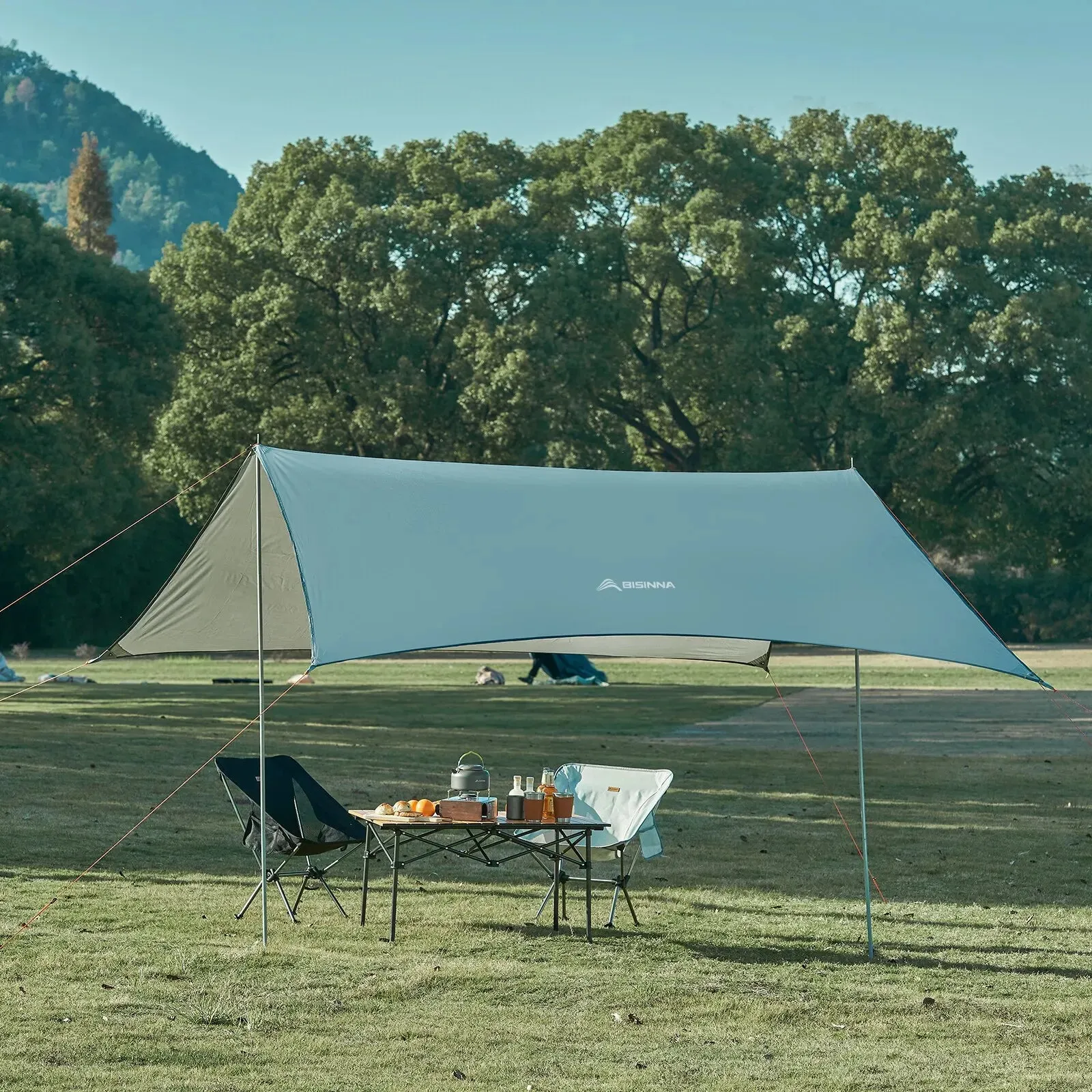 BISINNA Waterproof Camping Awning Tent Sun Shade Oxford Canopy Tarp Ultralight UV Garden Beach for Tourism Hiking Sun Shelter