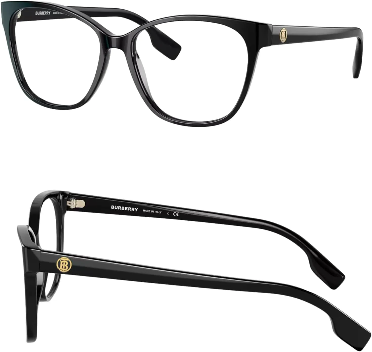 BURBERRY BE2345 Square Shape Acetate Eyeglasses with eSHADES Luxury Eyewear Kit Bundle