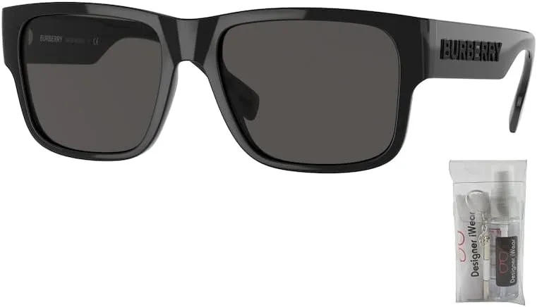BURBERRY Knight BE4358 Square Sunglasses for Men   BUNDLE With Designer iWear Eyewear Kit