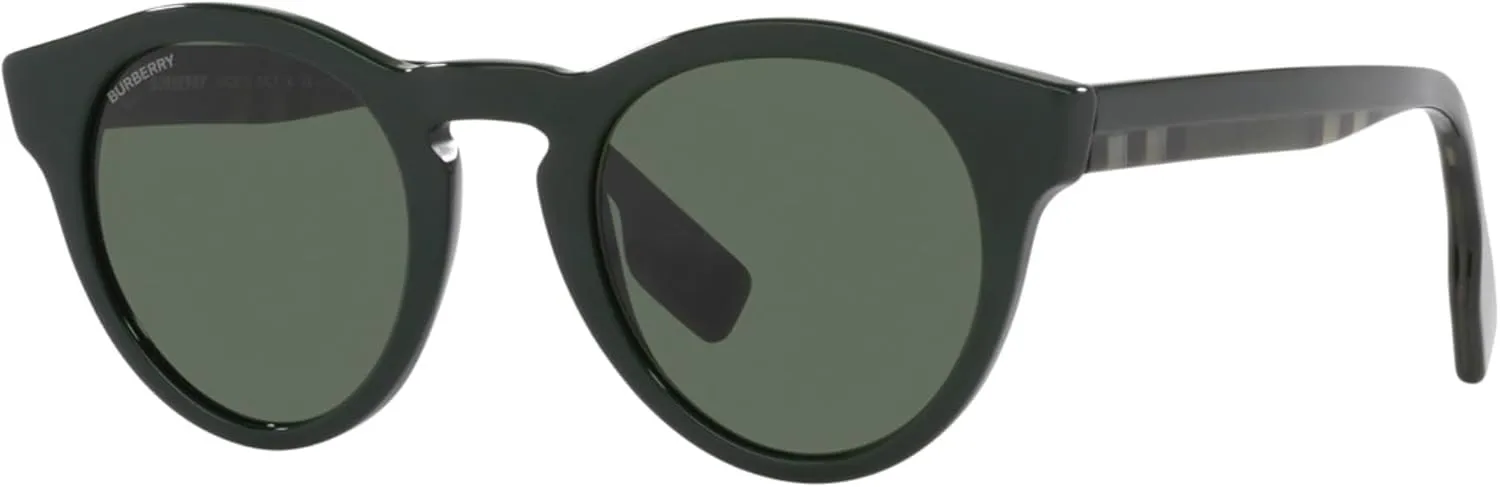 BURBERRY Reid BE4359 Round Sunglasses for Men   BUNDLE With Designer iWear Eyewear Kit