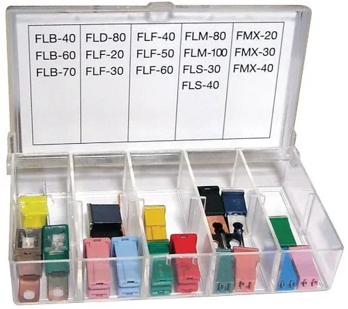 BUSSMANN NO.45 - Fusible Link Kit in Plastic Box: (16 Pieces) FLB- FLD- Flf- Flm- Fls & FMX Fusible Links (Pack of 1)