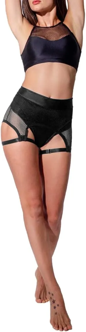 BZB Womens Booty Shorts Trendy High Waisted Yoga Hot Pants Festival Garter Clubwear Pole Dance Shorts