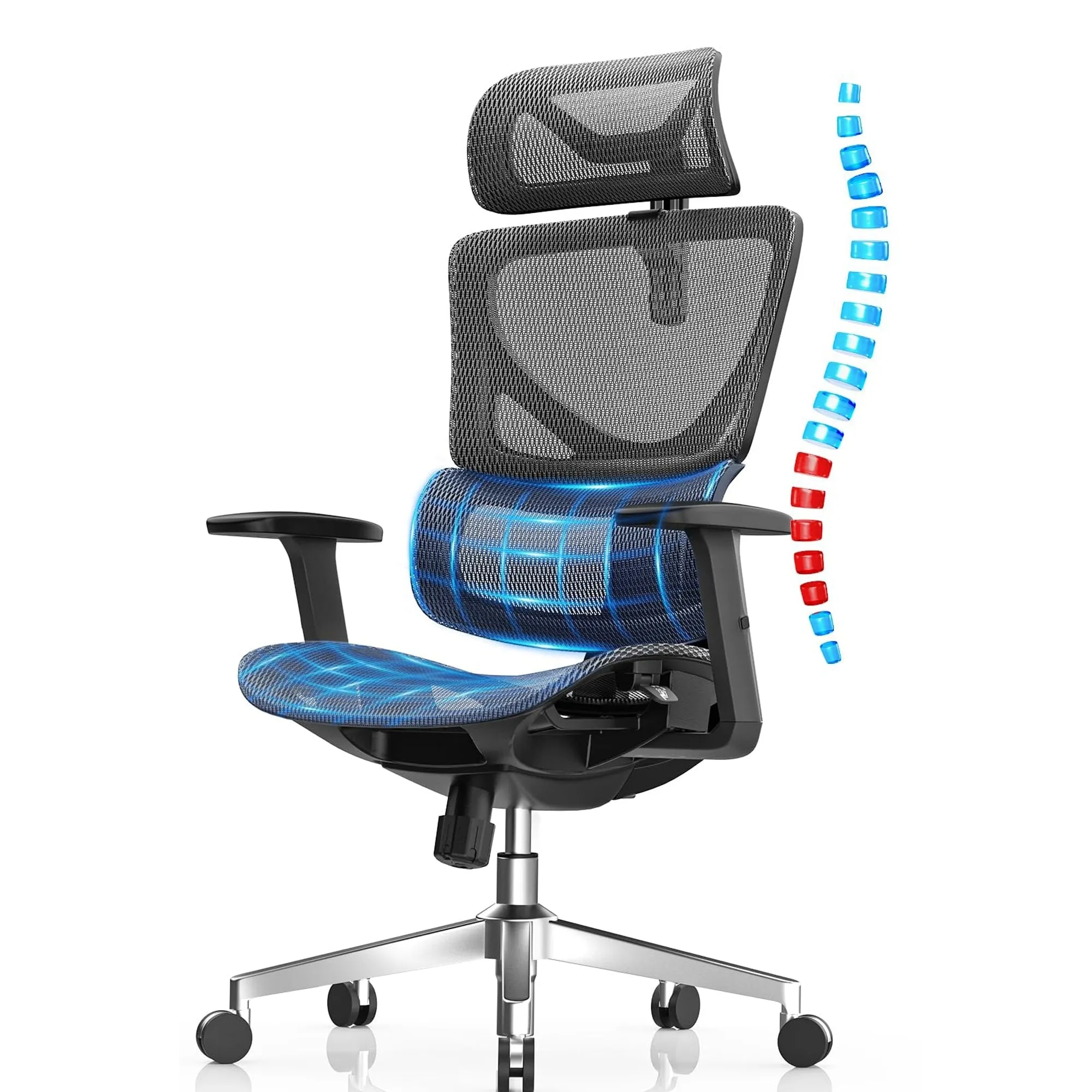 CabeVibe Ergonomic Home Office Desk Chair Breathable Mesh Chair Task Computer Chair - OdinLake