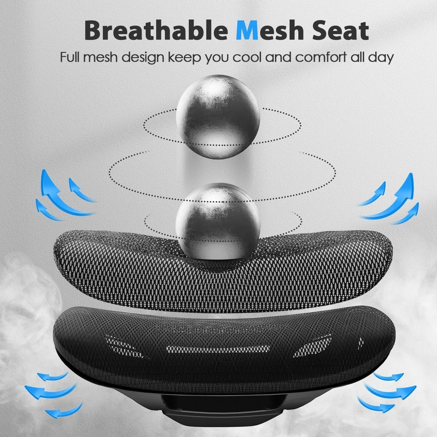 CabeVibe Ergonomic Home Office Desk Chair Breathable Mesh Chair Task Computer Chair - OdinLake