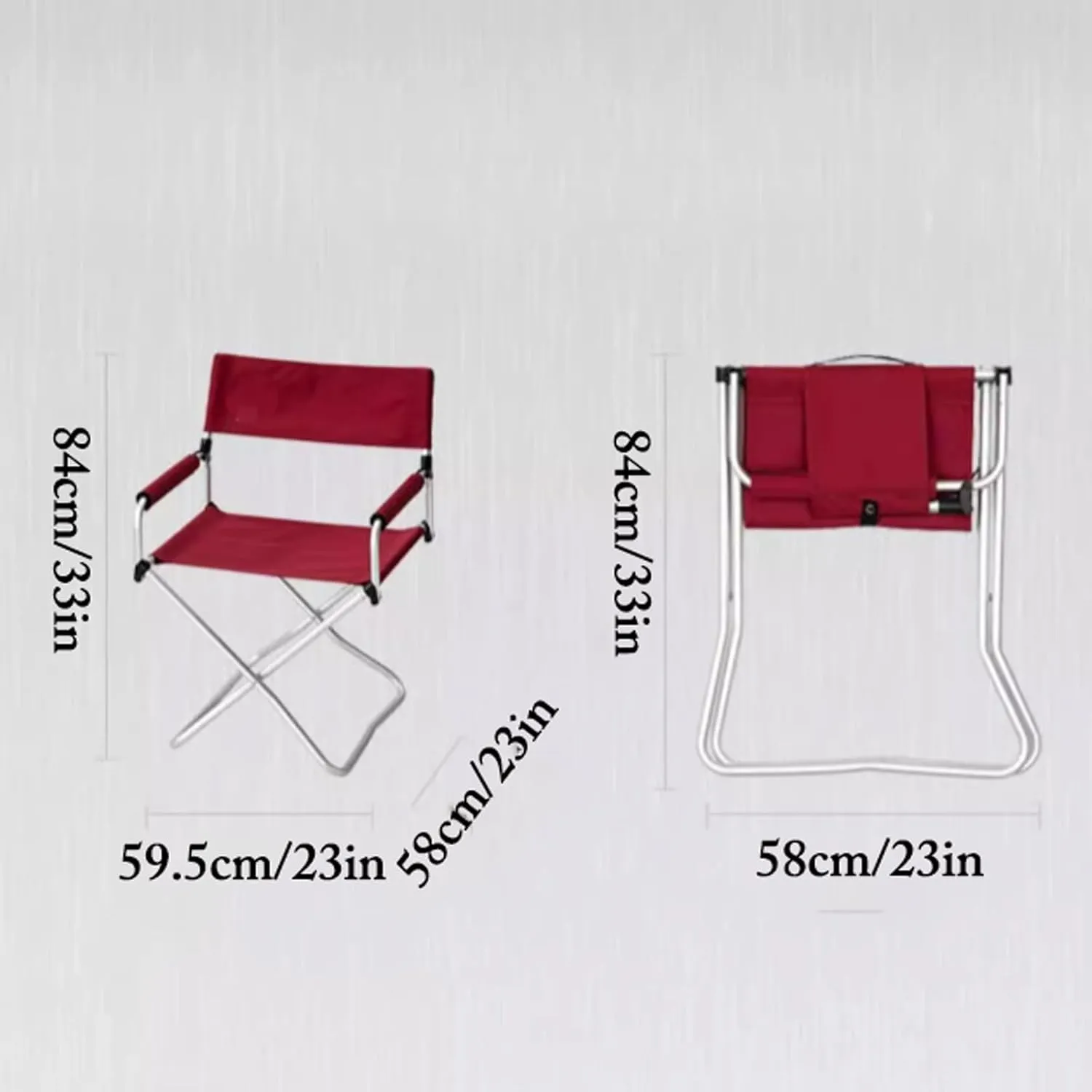 Camping Outdoor s Picnic Fishing Leisure Chairs Multi Color Wide Folding Chairs Benches Large Load Capacity Lightweight (Grey) (Mesh)