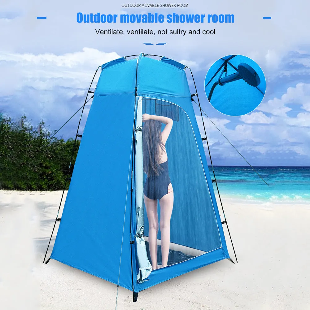 Camping Tent Household Privacy Folding Waterproof Up Movable Sun