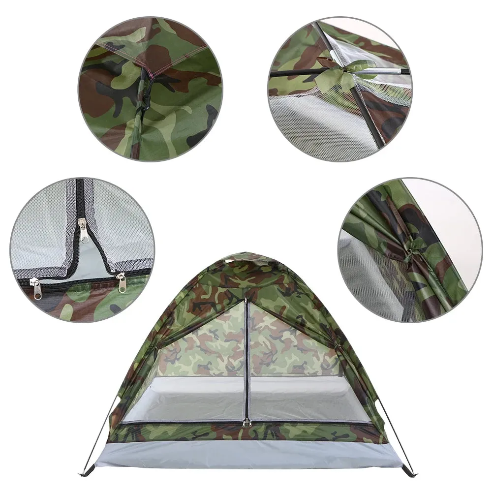 Camping Tent - Waterproof, Windproof, UV Sunshade Canopy for 1/2 Person
