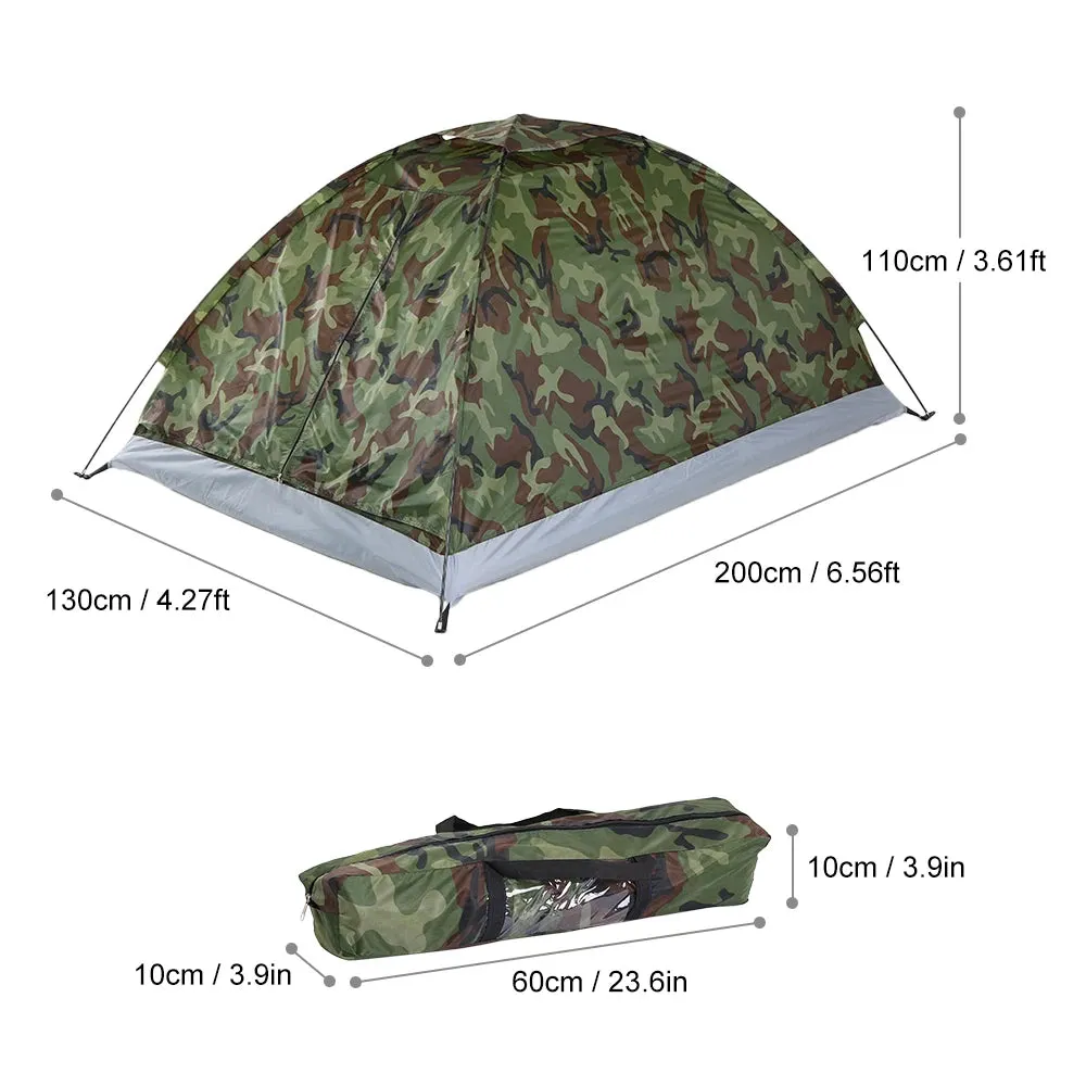 Camping Tent - Waterproof, Windproof, UV Sunshade Canopy for 1/2 Person