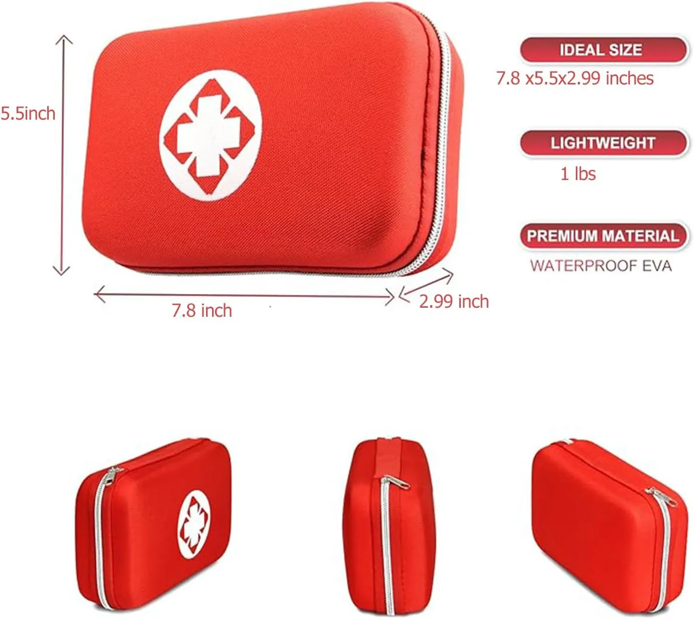 Car-First Aid-Kit Travel-Emergency Home-Essential - 274Pcs First Aid Kits Refill Supplies for Business College Dorm Student Boating Outdoor Adventure Emergency Necessities YIDERBO