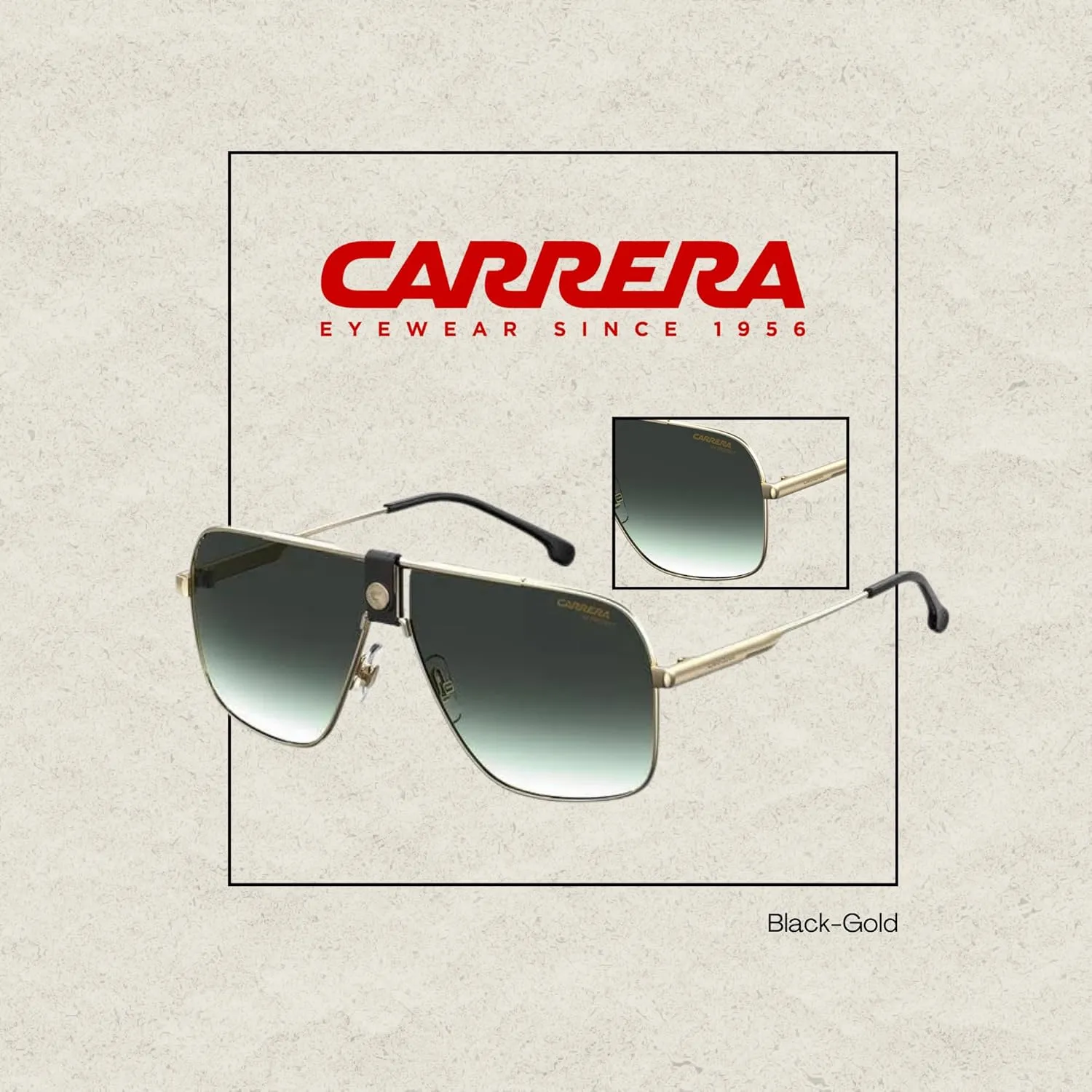 Carrera 1018/S Square Sunglasses For Men For Women   BUNDLE with Designer iWear Eyewear Care Kit