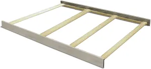 CC KITS Full-Size Conversion Kit Bed Rails for Dolce Babi Cribs (Dove Grey)