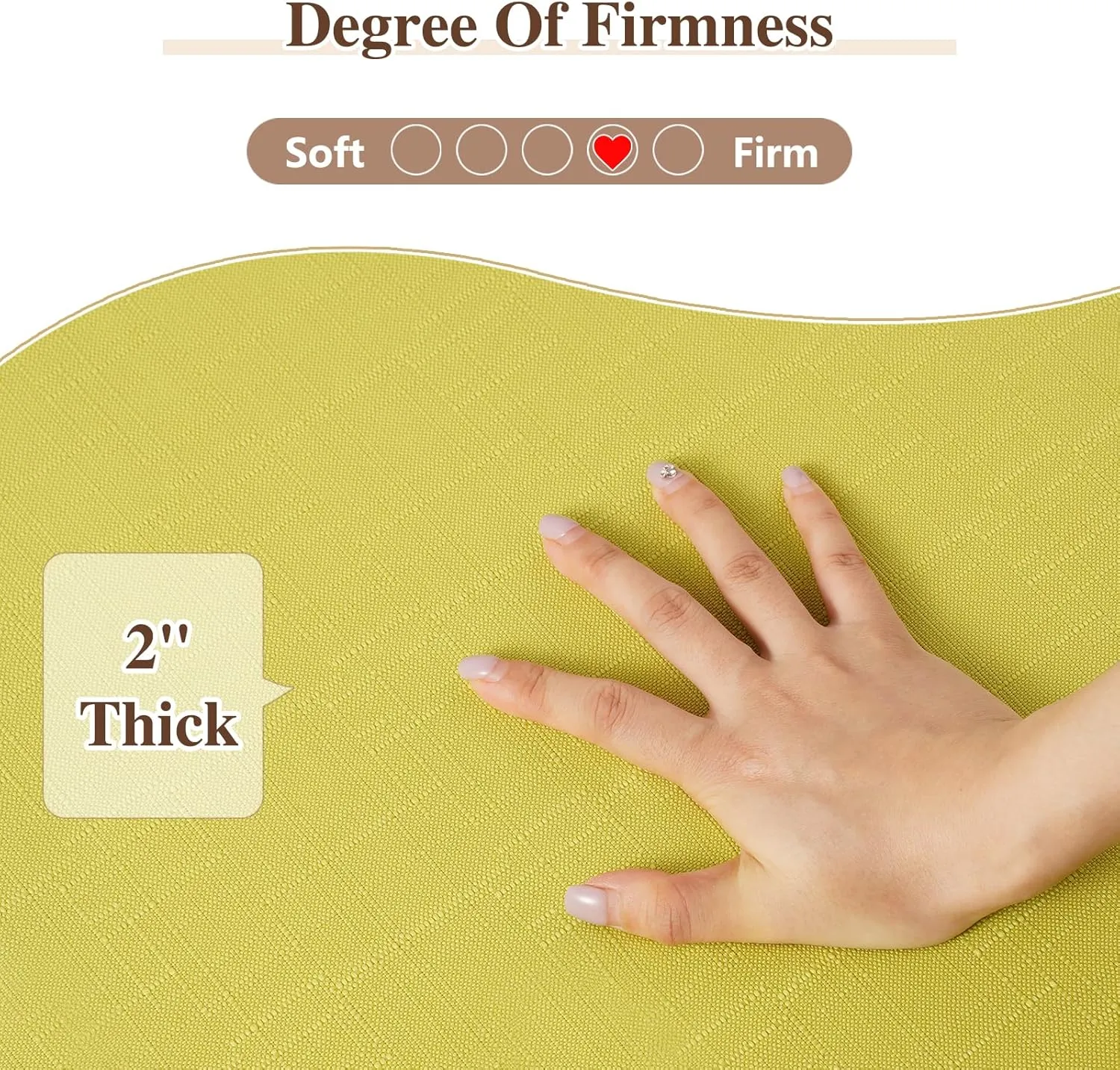 Chair Cushions for Dining Chairs, Indoor Seat Cushions with Ties and Non-Slip Backing, High-Resilience Chair Pads for Dining Room and Kitchen Chairs, 17''x16''x2'', Grass Green, Set of 4