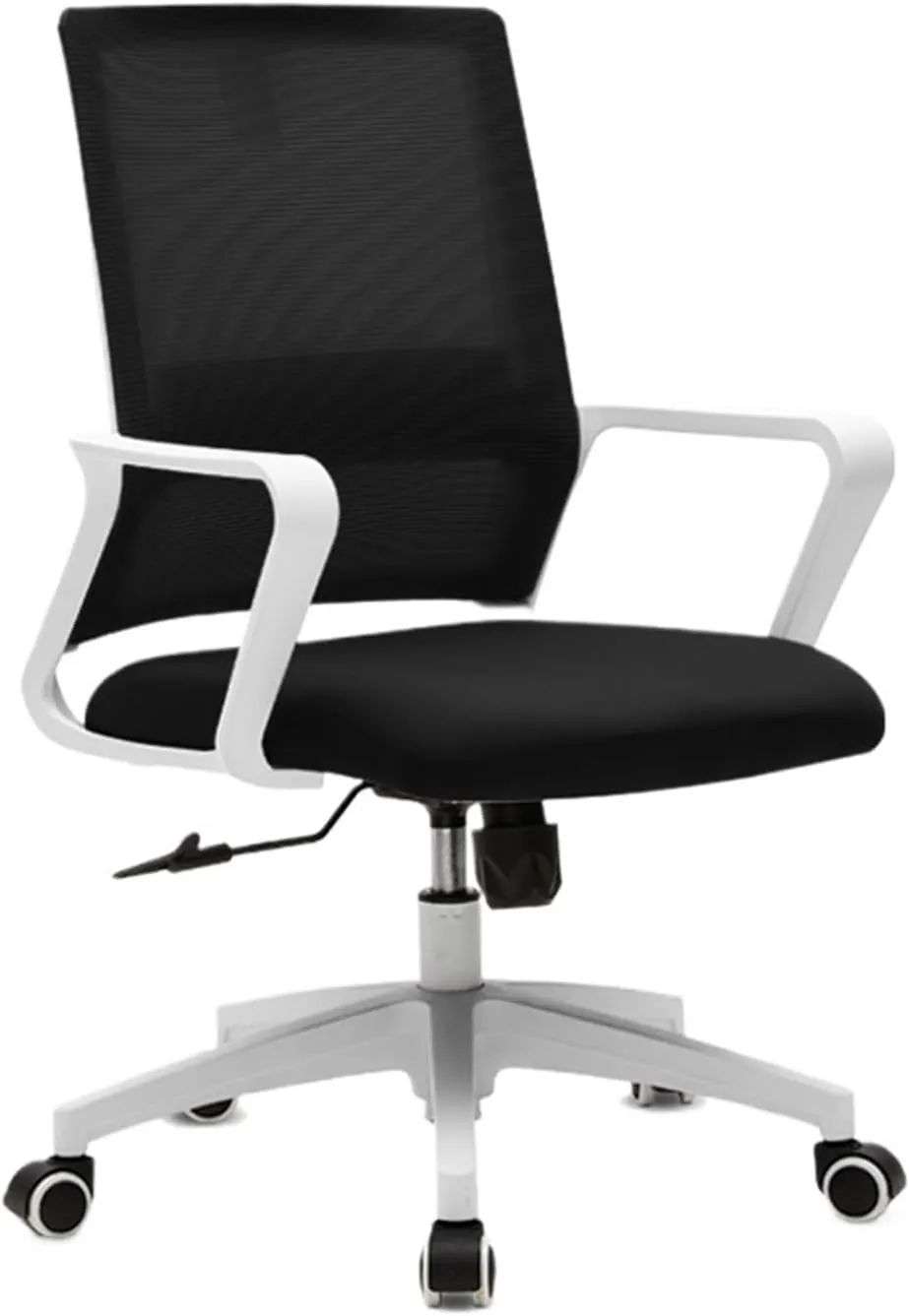 Classic Ergonomic Mesh Rolling Work Swivel Task Chairs, Comfortable Lumbar Support for Home, Bedroom, Study, Dorm, Student, Adults Desk Task Chair(Black)