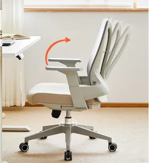 Classic Office Chair Ergonomic Desk Chairs with Lumbar Support and Flip-up Arms, Adjustable Height Swivel Comfortable Breathable Mesh Computer Executive Chair Desk Task Chair(Black)