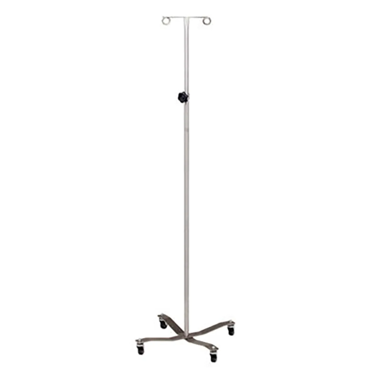 Clinton IVS-31 , Economy Iv Pole, Welded 2-Hook Top, Stainless Steel