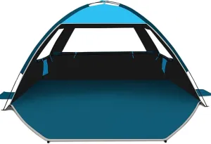 COMMOUDS Beach Tent Sun Shade for 3/4-5/6-7/8-10 Person, UPF 50  Beach Sun Shelter Canopy Tent, Lightweight, Easy Set Up and Carry