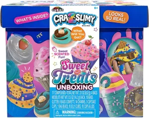 CRA-Z-Slimy Sweet Treats Scented Slime Unboxing Kit, Create Slimy Sweet Scented Slime Creations, Ultimate Custom Playset, Ages 6 