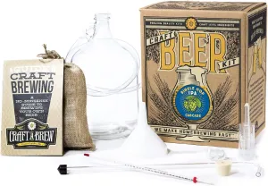 Craft A Brew - Single Hop IPA (Cascade) - Beer Making Kit - Make Your Own Craft Beer - Complete Equipment and Supplies - Starter Home Brewing Kit - 1 Gallon
