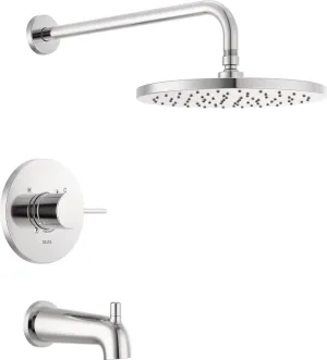 Delta T14469-PP Modern Monitor 14 Series Tub and Shower Trim Package with 1.75GPM Single Function Shower Head - Less Rough-In - Chrome