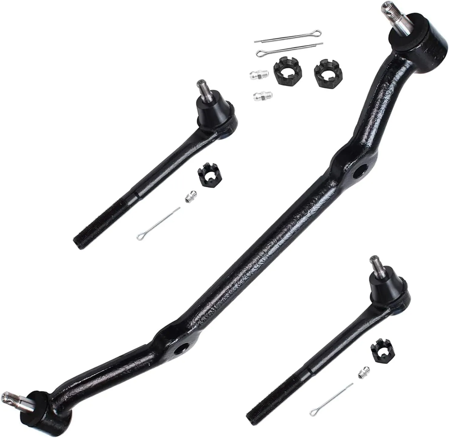 Detroit Axle - 2WD Front Center Link Tie Rods for Chevrolet Blazer S10 GMC Jimmy Sonoma Isuzu Hombre Center Link Inner Tie Rod Ends Replacement
