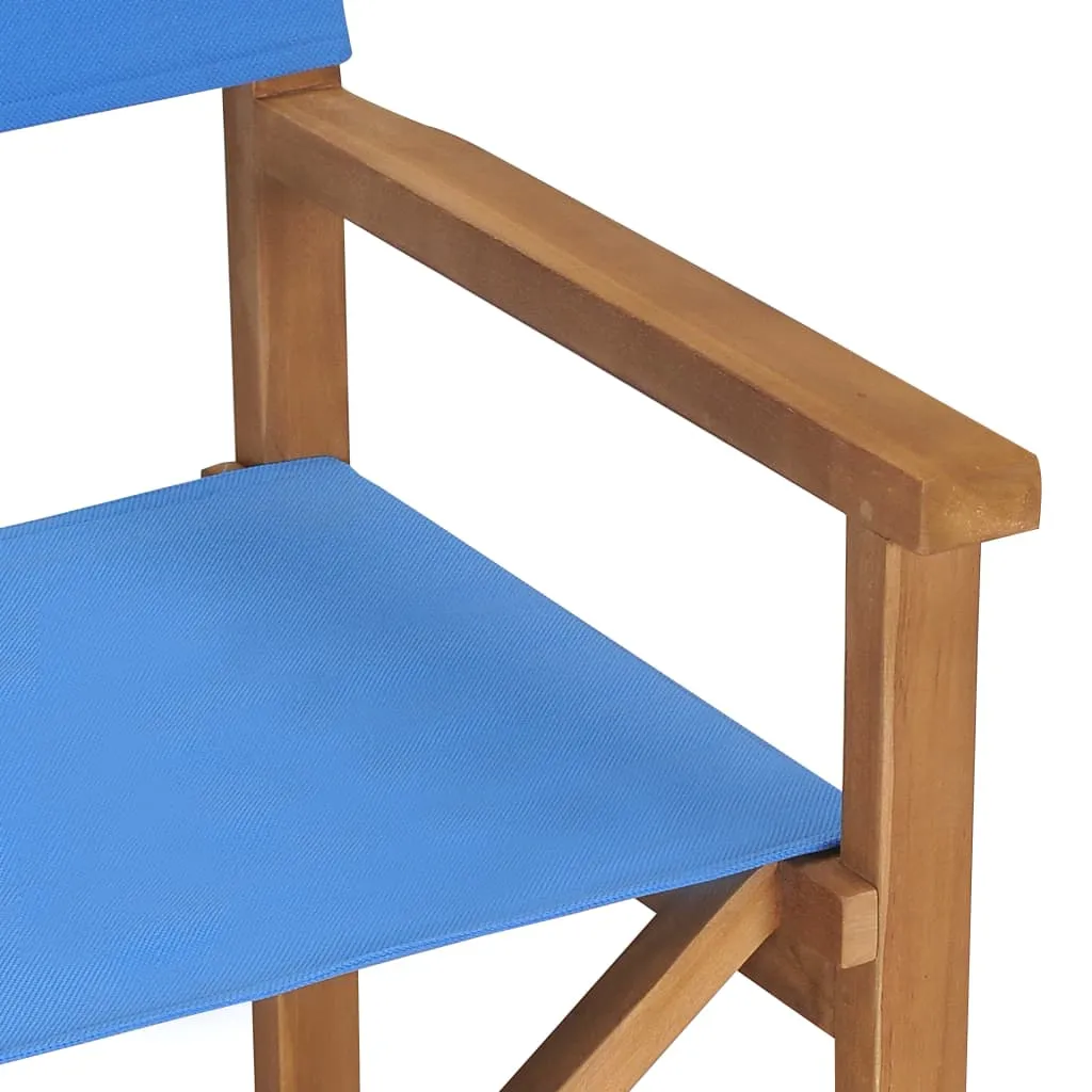 Director's Chair Outdoor Garden Foldable Camping Chair Solid Wood Teak