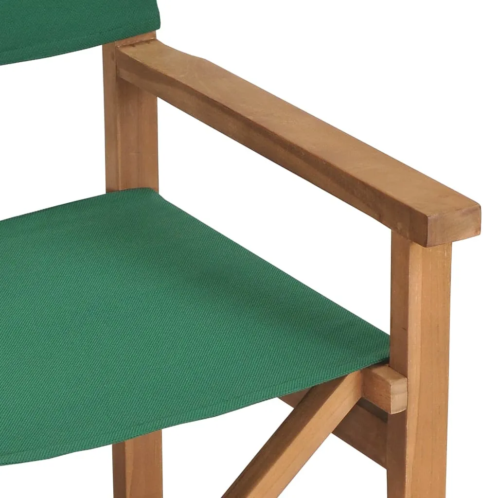 Director's Chair Outdoor Garden Foldable Camping Chair Solid Wood Teak