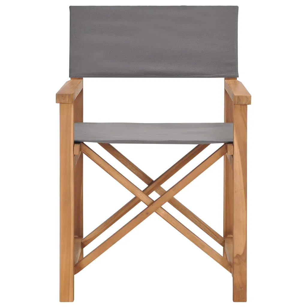 Director's Chair Outdoor Garden Foldable Camping Chair Solid Wood Teak