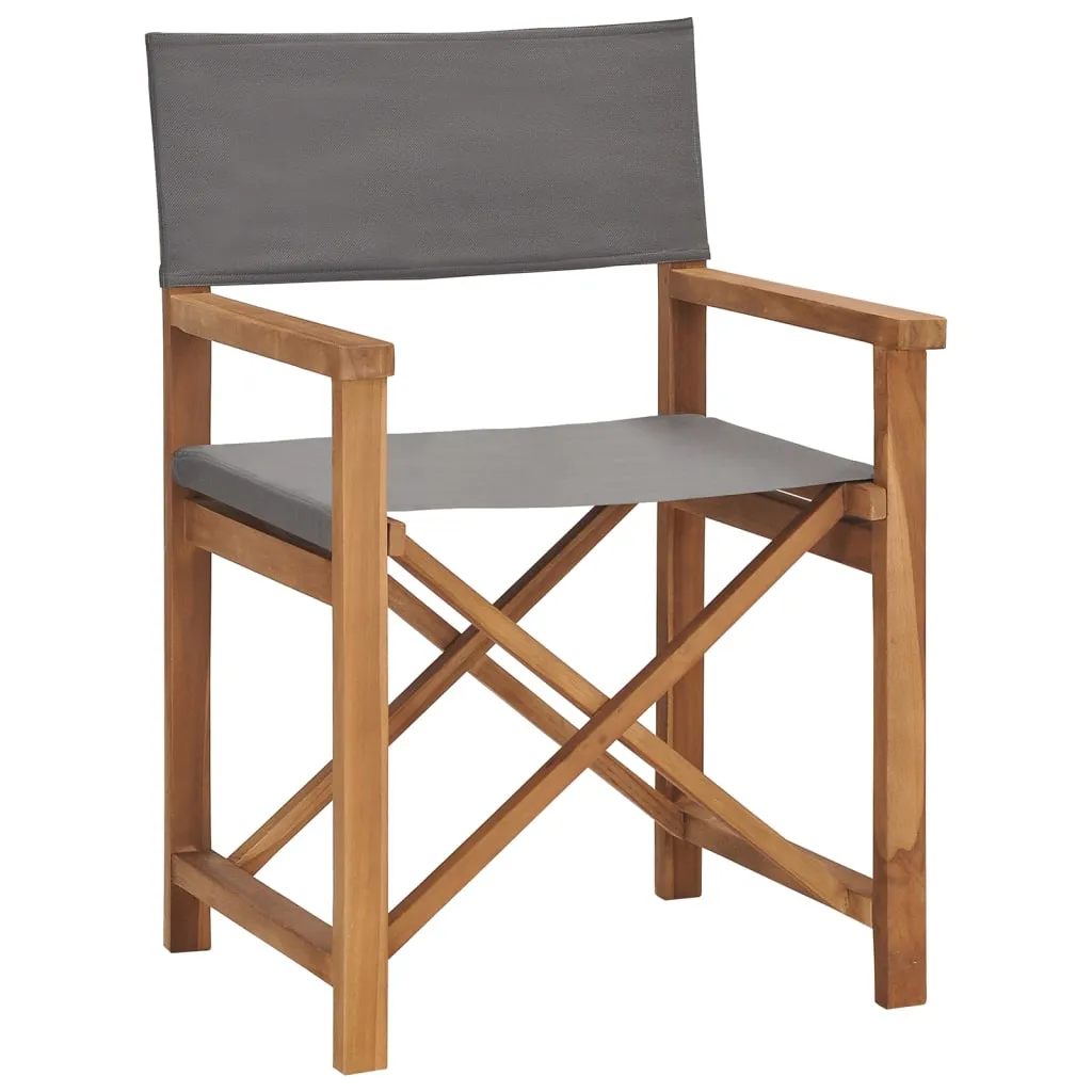 Director's Chair Outdoor Garden Foldable Camping Chair Solid Wood Teak
