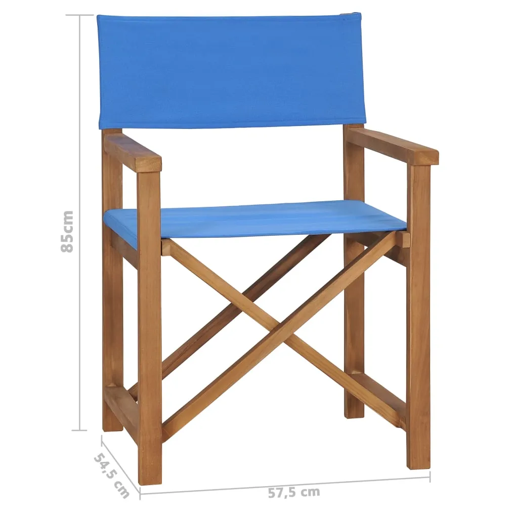 Director's Chair Outdoor Garden Foldable Camping Chair Solid Wood Teak