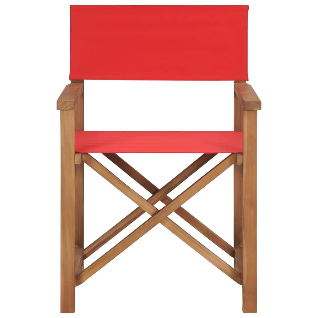 Director's Chair Outdoor Garden Foldable Camping Chair Solid Wood Teak