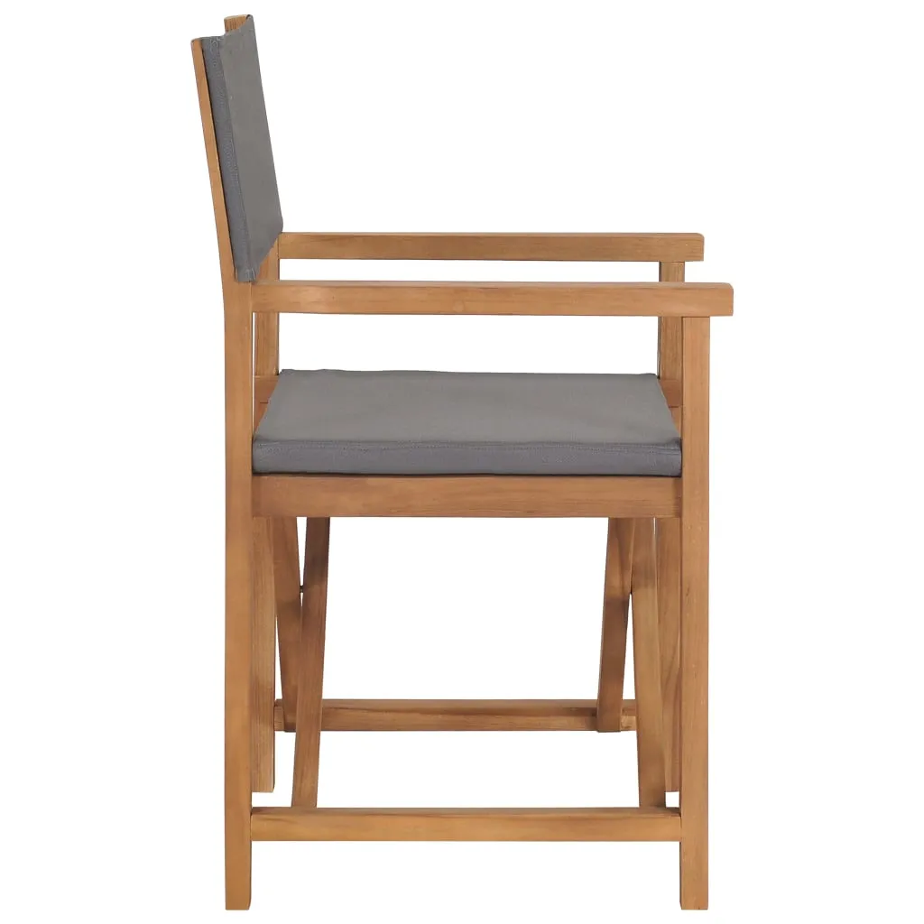 Director's Chair Outdoor Garden Foldable Camping Chair Solid Wood Teak