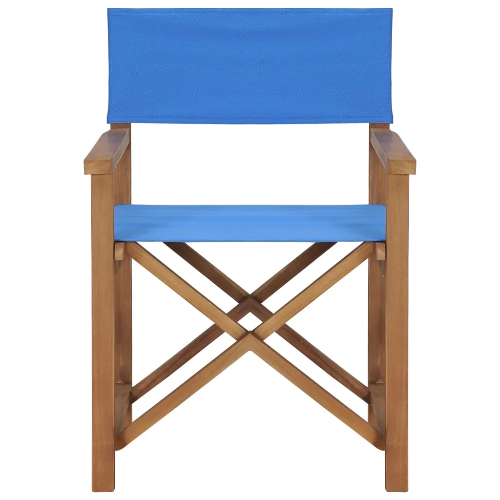 Director's Chair Outdoor Garden Foldable Camping Chair Solid Wood Teak