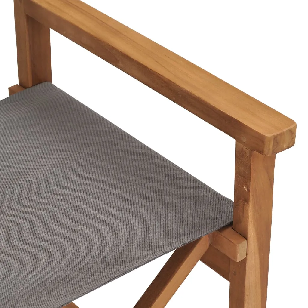Director's Chair Outdoor Garden Foldable Camping Chair Solid Wood Teak