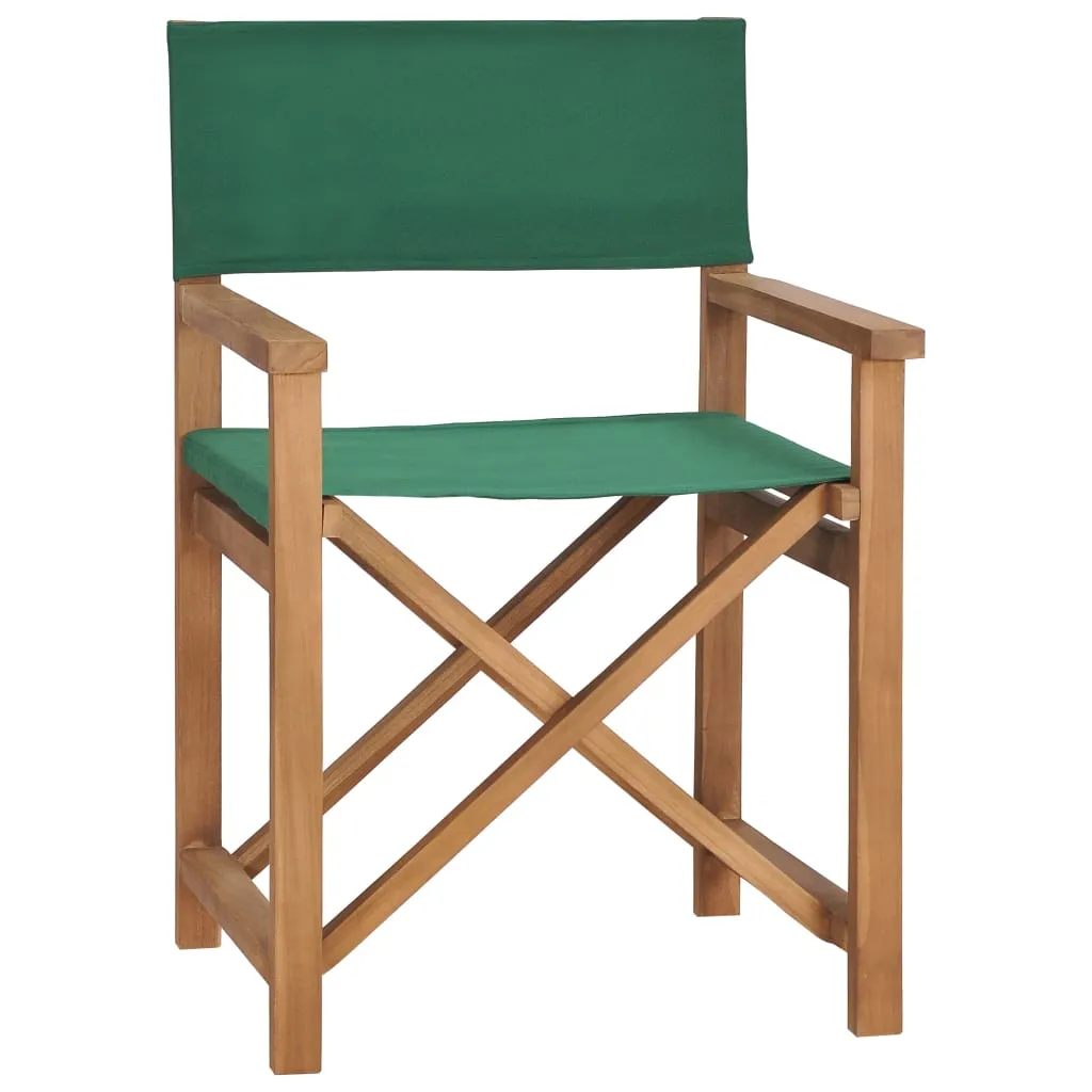Director's Chair Outdoor Garden Foldable Camping Chair Solid Wood Teak