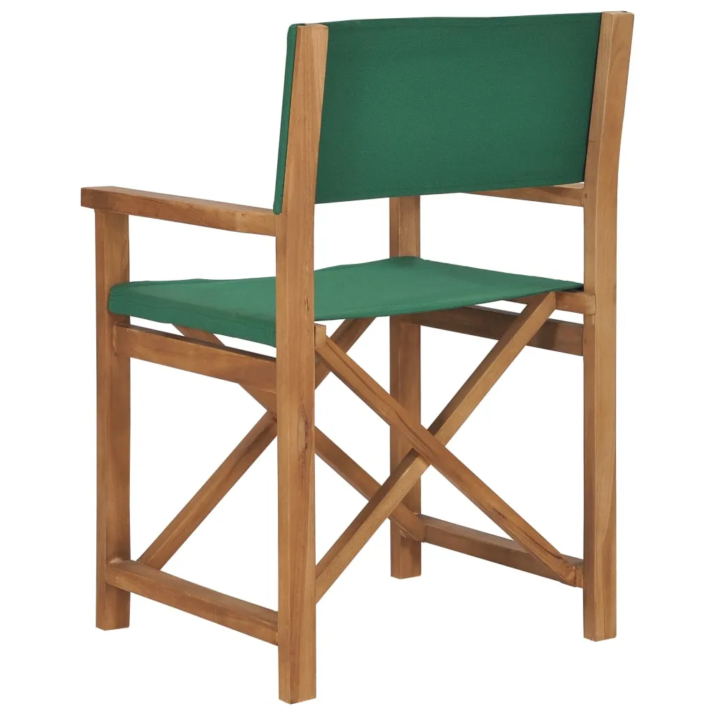 Director's Chair Outdoor Garden Foldable Camping Chair Solid Wood Teak